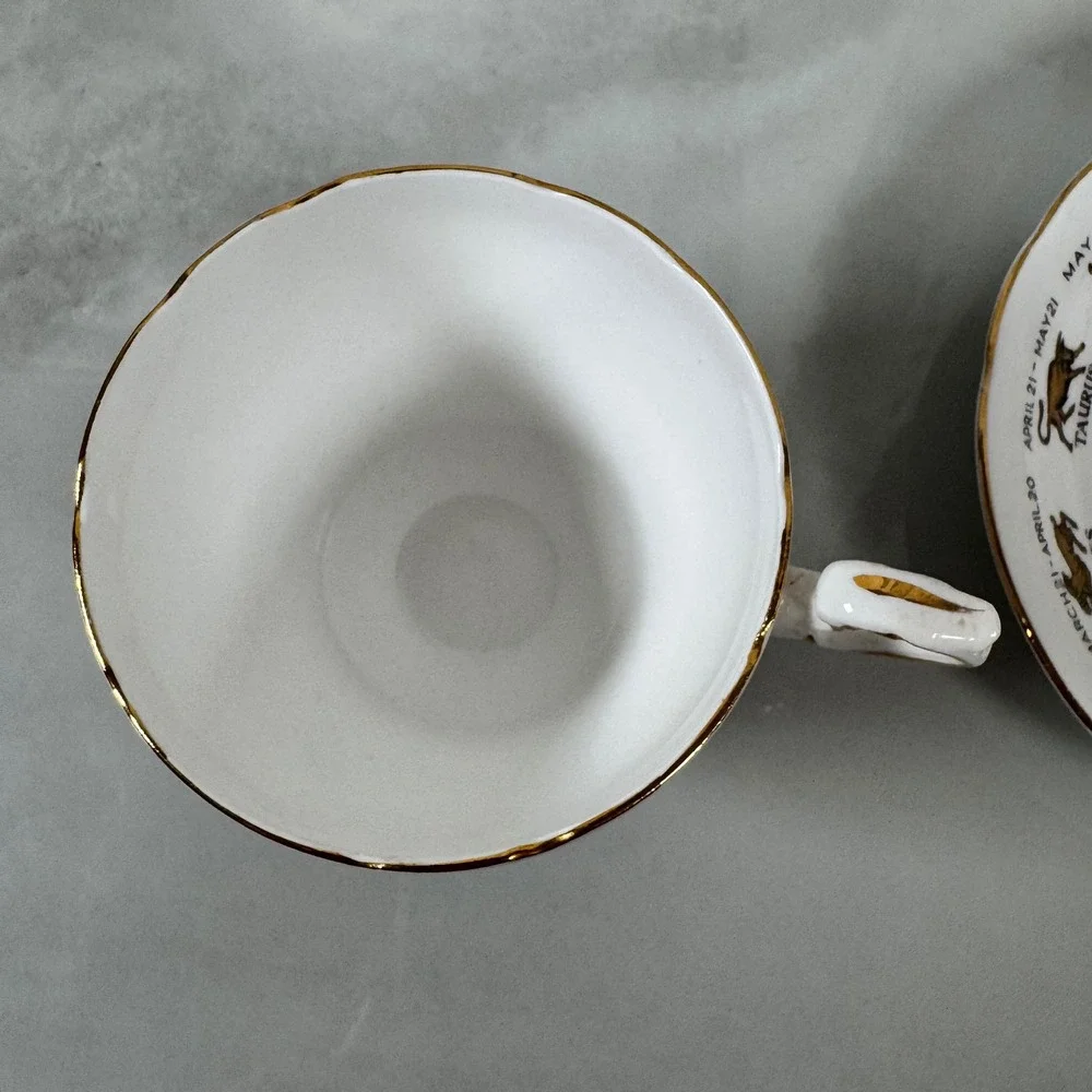 Signs of the Zodiac Regal‎ Bone China Sagittarius Cup and Saucer Made in England